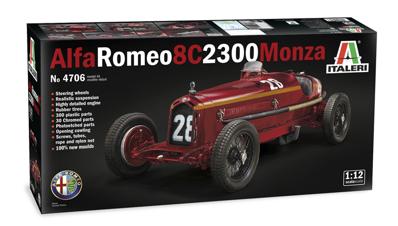 Alfa Romeo 8C 2300 Monza - 1/12 Scale Model Kit